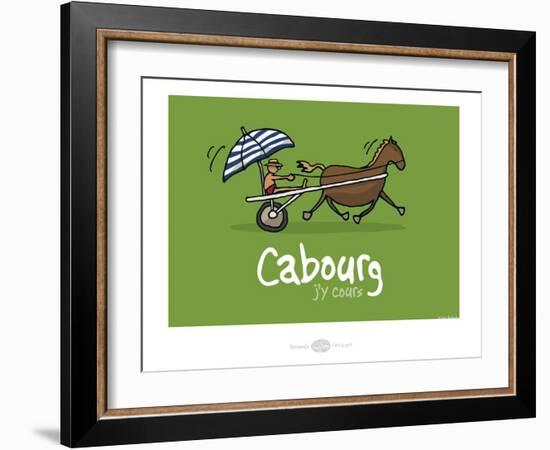 Heula. Cabourg, j'y cours-Sylvain Bichicchi-Framed Art Print