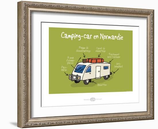 Heula. Camping-car normand-Sylvain Bichicchi-Framed Art Print