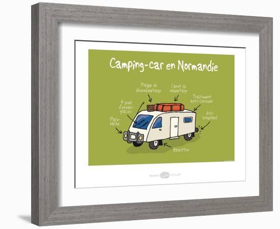 Heula. Camping-car normand-Sylvain Bichicchi-Framed Art Print