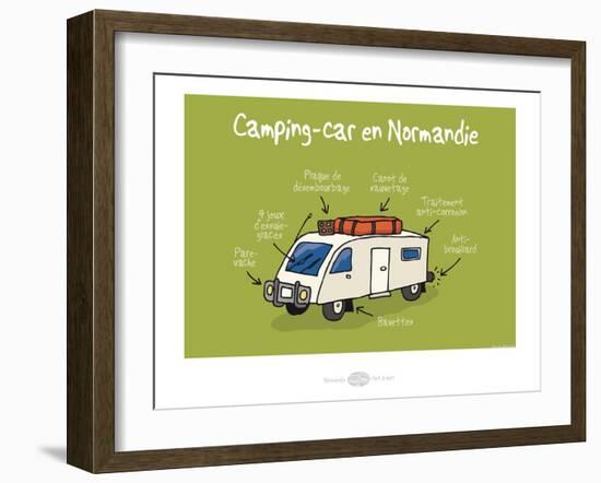 Heula. Camping-car normand-Sylvain Bichicchi-Framed Art Print