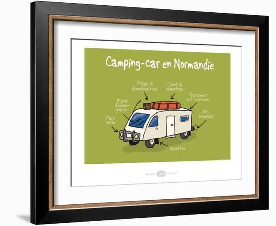 Heula. Camping-car normand-Sylvain Bichicchi-Framed Art Print