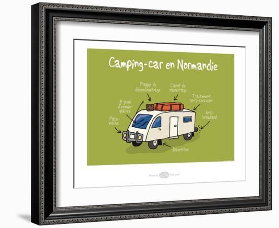 Heula. Camping-car normand-Sylvain Bichicchi-Framed Art Print