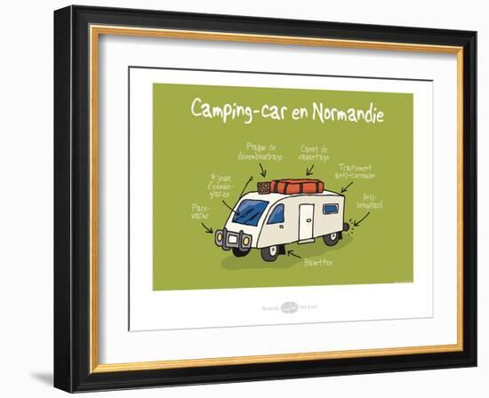 Heula. Camping-car normand-Sylvain Bichicchi-Framed Art Print