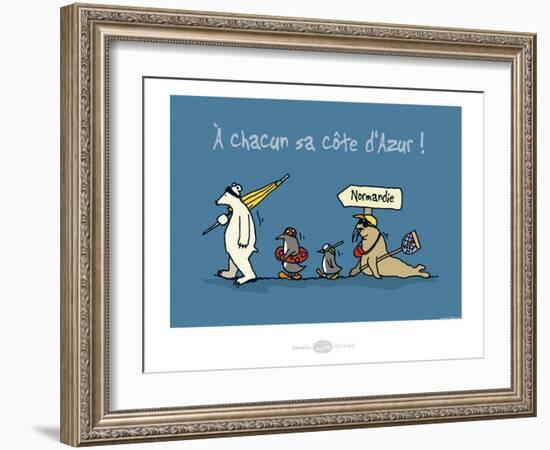 Heula. Chacun sa côte d'Azur-Sylvain Bichicchi-Framed Art Print