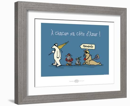 Heula. Chacun sa côte d'Azur-Sylvain Bichicchi-Framed Art Print