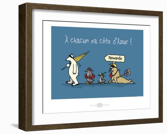 Heula. Chacun sa côte d'Azur-Sylvain Bichicchi-Framed Art Print