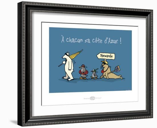 Heula. Chacun sa côte d'Azur-Sylvain Bichicchi-Framed Art Print