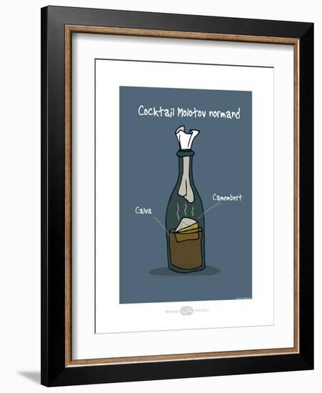 Heula. Cocktail Molotov normand-Sylvain Bichicchi-Framed Art Print