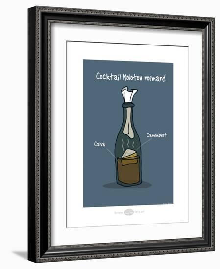 Heula. Cocktail Molotov normand-Sylvain Bichicchi-Framed Art Print