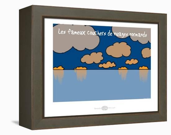 Heula. Couchers de nuages-Sylvain Bichicchi-Framed Stretched Canvas