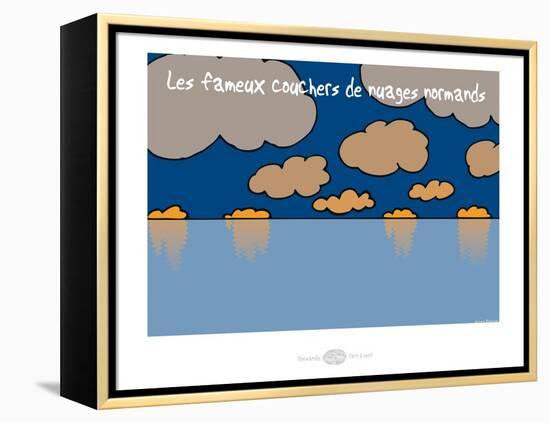 Heula. Couchers de nuages-Sylvain Bichicchi-Framed Stretched Canvas