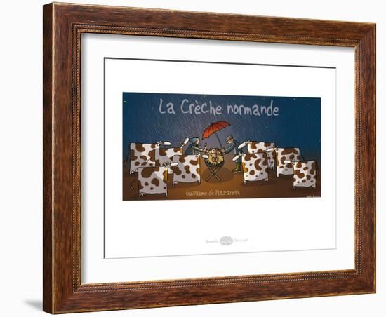 Heula. Crèche normande-Sylvain Bichicchi-Framed Art Print