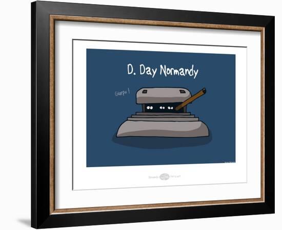 Heula. D.Day glurps !-Sylvain Bichicchi-Framed Art Print