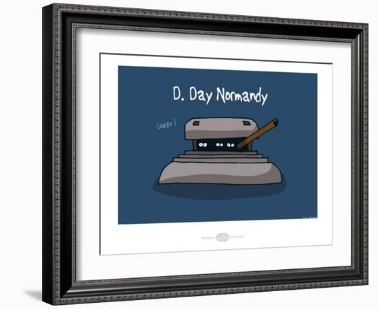 Heula. D.Day glurps !-Sylvain Bichicchi-Framed Art Print