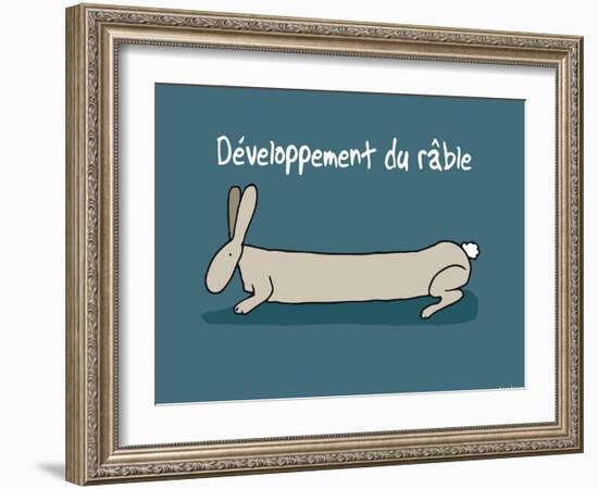 Heula. Développement du râble-Sylvain Bichicchi-Framed Art Print