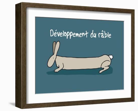 Heula. Développement du râble-Sylvain Bichicchi-Framed Art Print