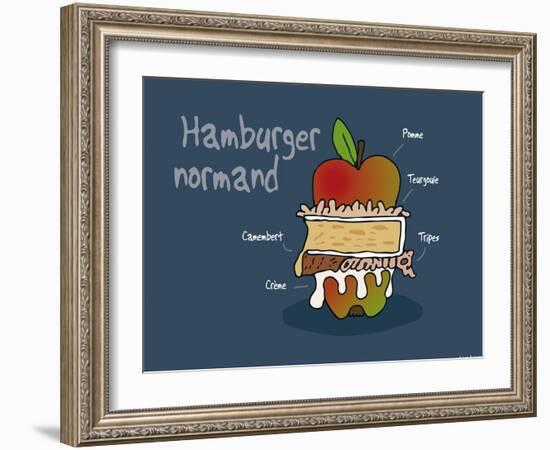 Heula. Hamburger normand-Sylvain Bichicchi-Framed Art Print