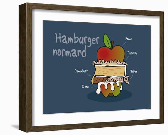 Heula. Hamburger normand-Sylvain Bichicchi-Framed Art Print