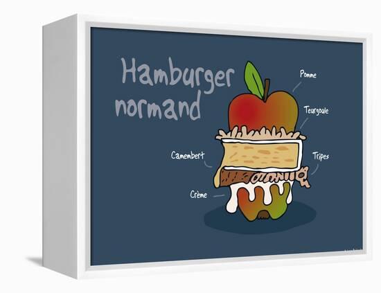 Heula. Hamburger normand-Sylvain Bichicchi-Framed Stretched Canvas