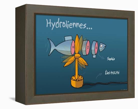 Heula. Hydroliennes normandes-Sylvain Bichicchi-Framed Stretched Canvas