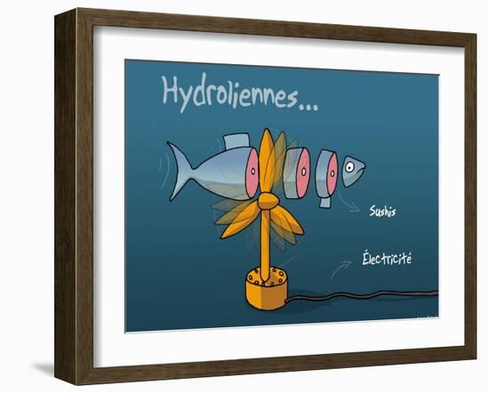 Heula. Hydroliennes normandes-Sylvain Bichicchi-Framed Art Print