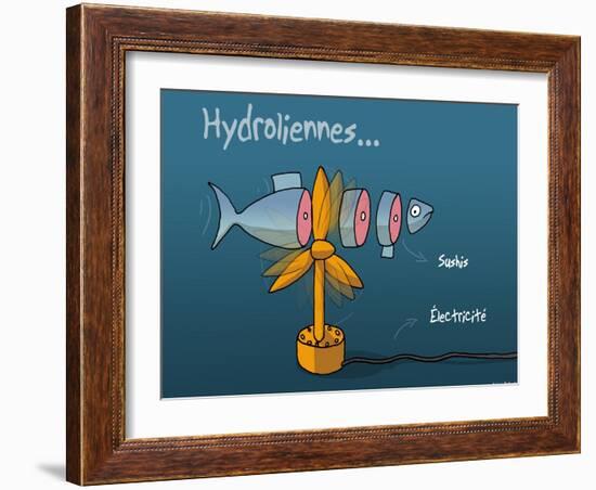 Heula. Hydroliennes normandes-Sylvain Bichicchi-Framed Art Print