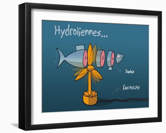 Heula. Hydroliennes normandes-Sylvain Bichicchi-Framed Art Print