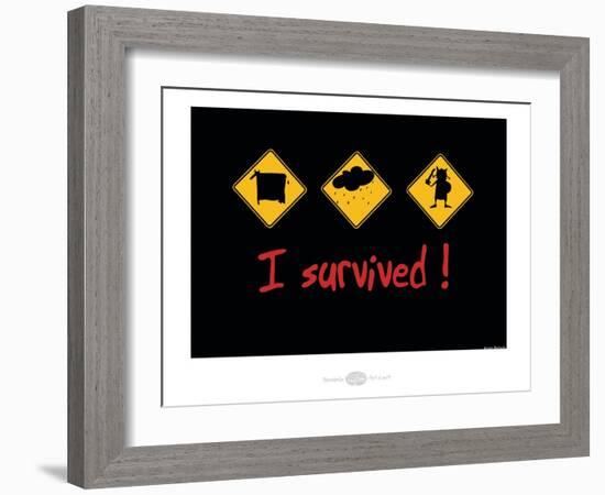 Heula. I survived-Sylvain Bichicchi-Framed Art Print