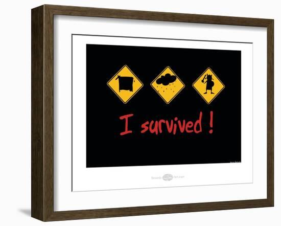 Heula. I survived-Sylvain Bichicchi-Framed Art Print