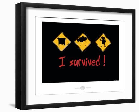 Heula. I survived-Sylvain Bichicchi-Framed Art Print