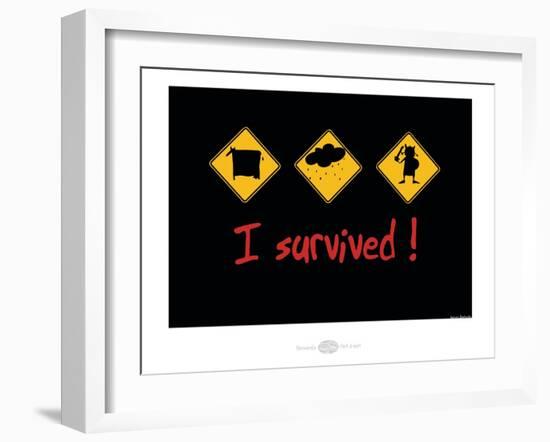 Heula. I survived-Sylvain Bichicchi-Framed Art Print