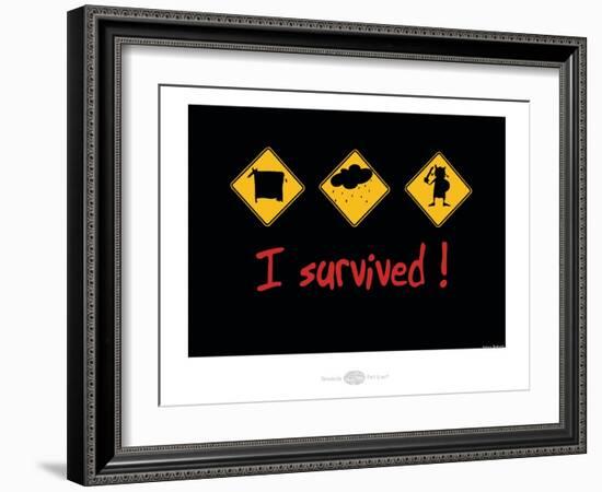 Heula. I survived-Sylvain Bichicchi-Framed Art Print