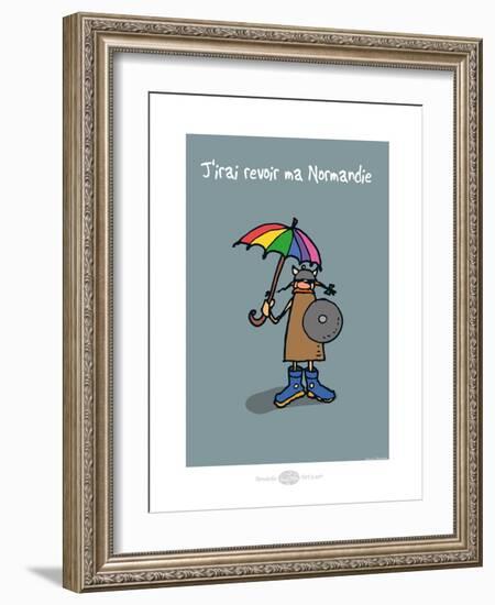 Heula. J'irai revoir ma Normandie-Sylvain Bichicchi-Framed Art Print