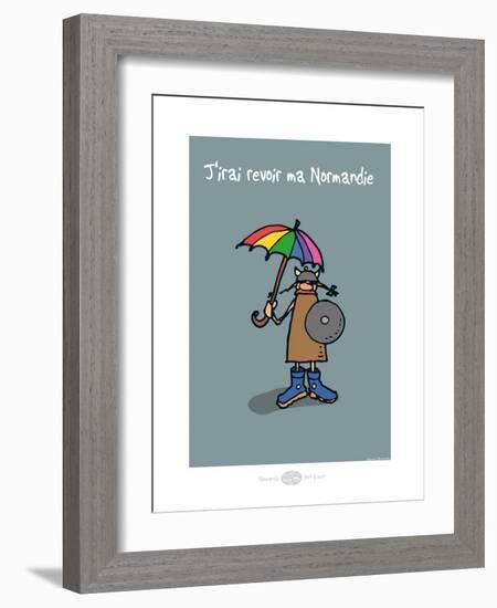 Heula. J'irai revoir ma Normandie-Sylvain Bichicchi-Framed Art Print