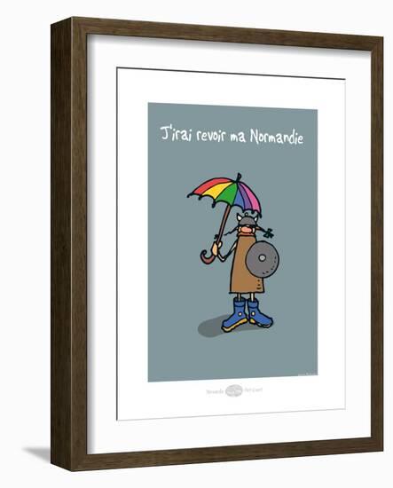 Heula. J'irai revoir ma Normandie-Sylvain Bichicchi-Framed Art Print