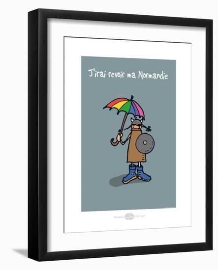 Heula. J'irai revoir ma Normandie-Sylvain Bichicchi-Framed Art Print