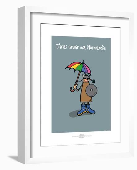 Heula. J'irai revoir ma Normandie-Sylvain Bichicchi-Framed Art Print