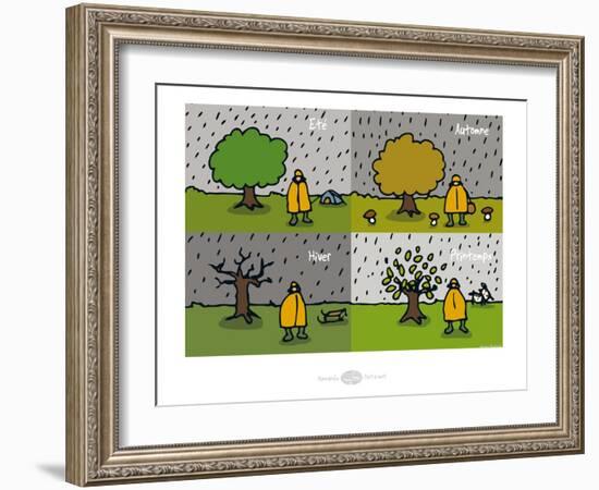 Heula. Les 4 saisons du Normand-Sylvain Bichicchi-Framed Art Print