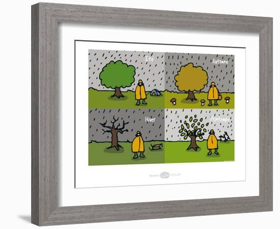 Heula. Les 4 saisons du Normand-Sylvain Bichicchi-Framed Art Print