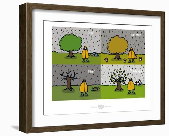 Heula. Les 4 saisons du Normand-Sylvain Bichicchi-Framed Art Print