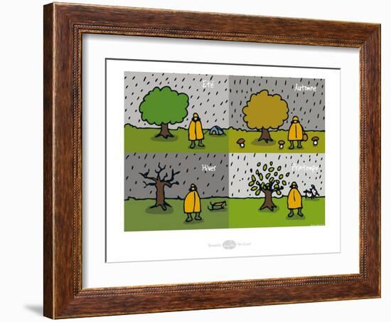 Heula. Les 4 saisons du Normand-Sylvain Bichicchi-Framed Art Print