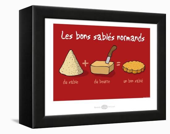 Heula. Les bons sablés normands-Sylvain Bichicchi-Framed Stretched Canvas