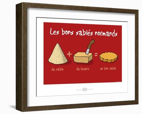 Heula. Les bons sablés normands-Sylvain Bichicchi-Framed Art Print