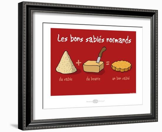 Heula. Les bons sablés normands-Sylvain Bichicchi-Framed Art Print