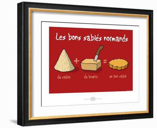 Heula. Les bons sablés normands-Sylvain Bichicchi-Framed Art Print