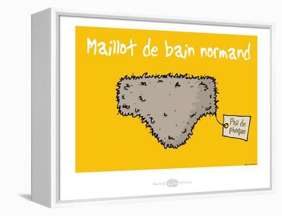 Heula. Maillot de bain normand-Sylvain Bichicchi-Framed Stretched Canvas