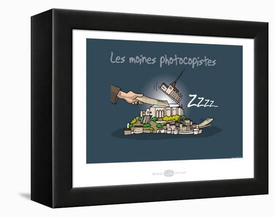 Heula. Mon Saint-Michel photocopieur-Sylvain Bichicchi-Framed Stretched Canvas