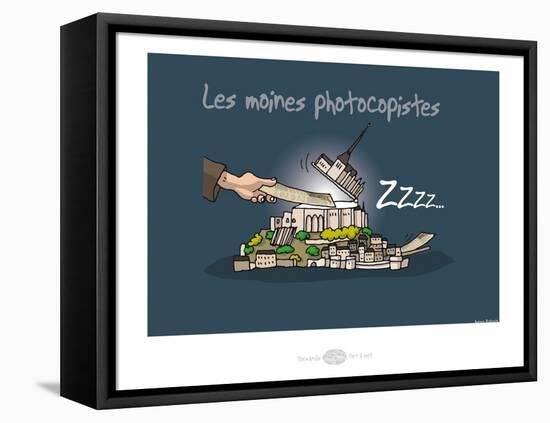 Heula. Mon Saint-Michel photocopieur-Sylvain Bichicchi-Framed Stretched Canvas