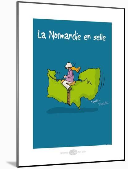 Heula. Normandie en selle-Sylvain Bichicchi-Mounted Art Print