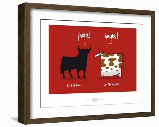 Heula.Ola ! Heula !-Sylvain Bichicchi-Framed Art Print